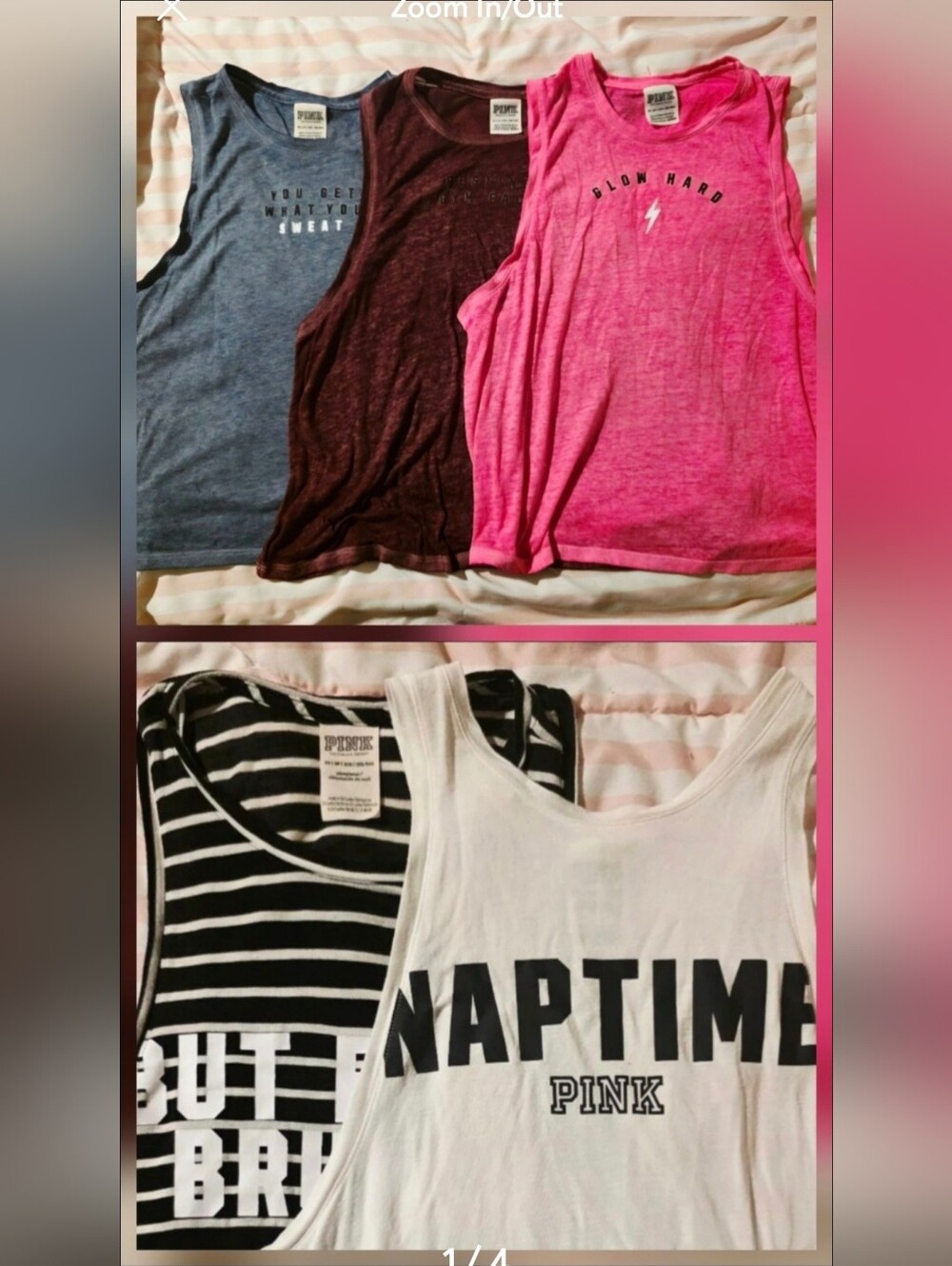 Bundle of Victoria's Secret Gym Tops: Size XS